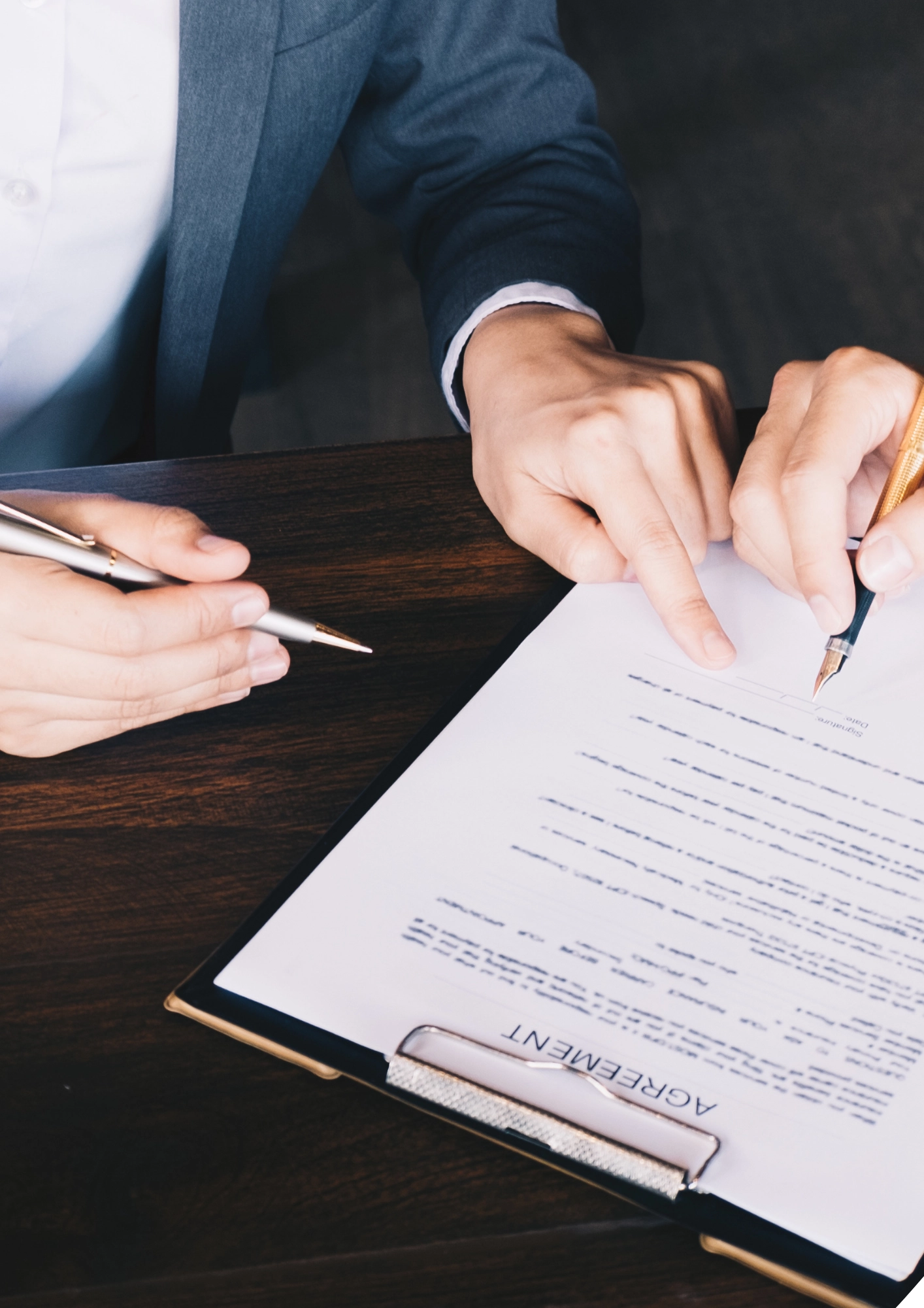 White and Brown Modern Notary Service Flyer copy